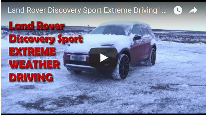 Land Rover Discovery Sport Extreme Driving "Beast from the East" Snow Weather Test 